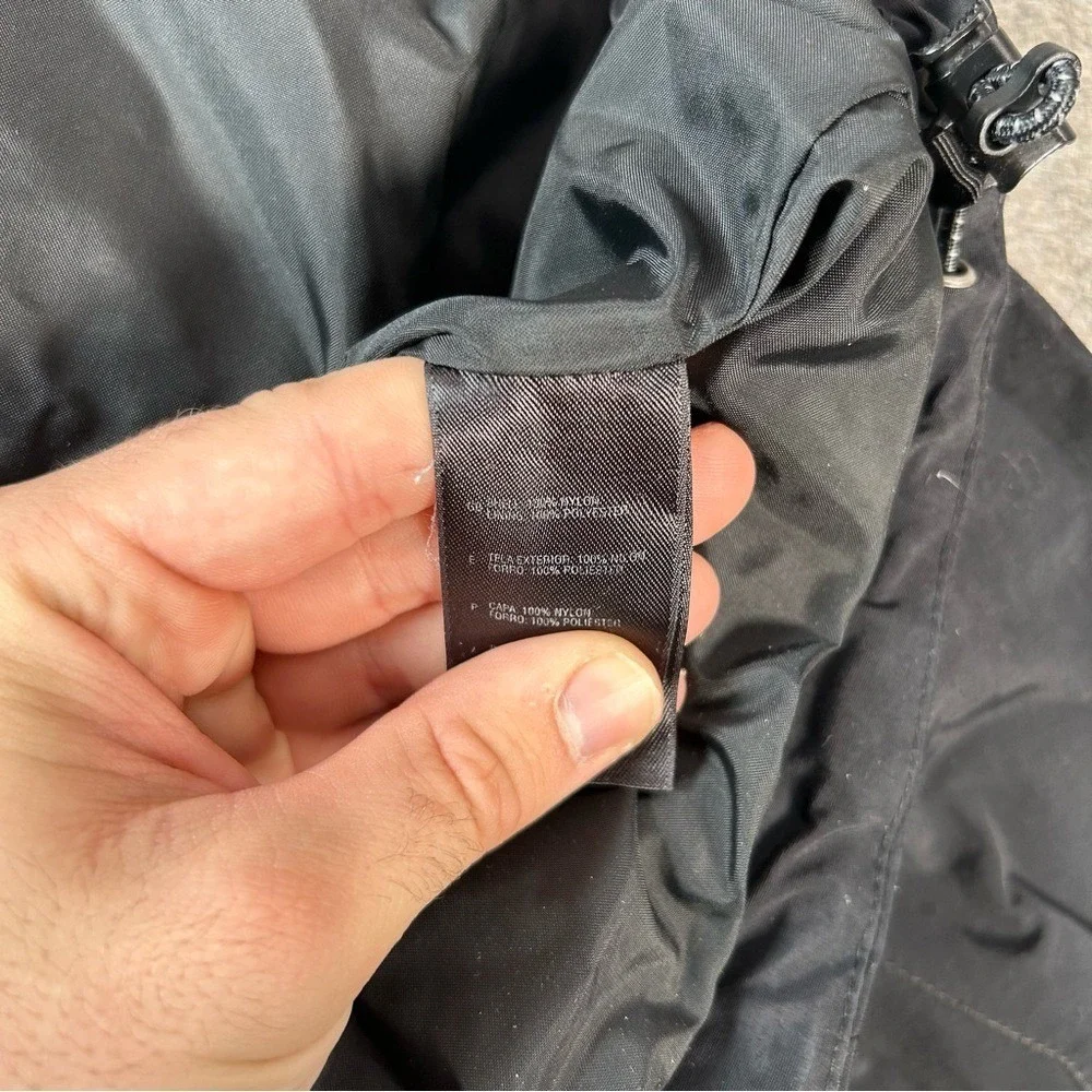 The North Face Jacket Mens Large Navy Blue Hyvent Gorpcore Nylon Rain Coat